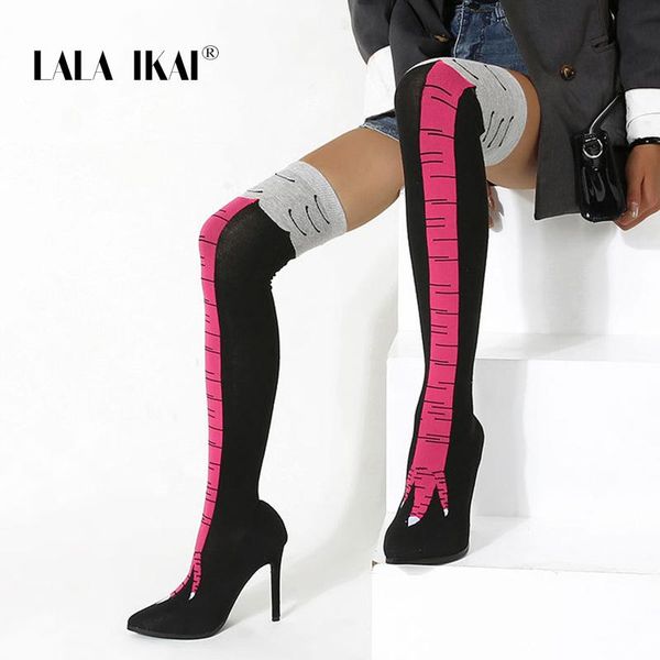 lala ikai women knee sock boots high long elasticity boot slip-on 2020 fashion stiletto boots female autumn winter xwc10406-4, Black
lala ikai women knee sock boots high long elasticity boot slip-on 2020 fashion stiletto boots female autumn winter xwc10406-4, Black