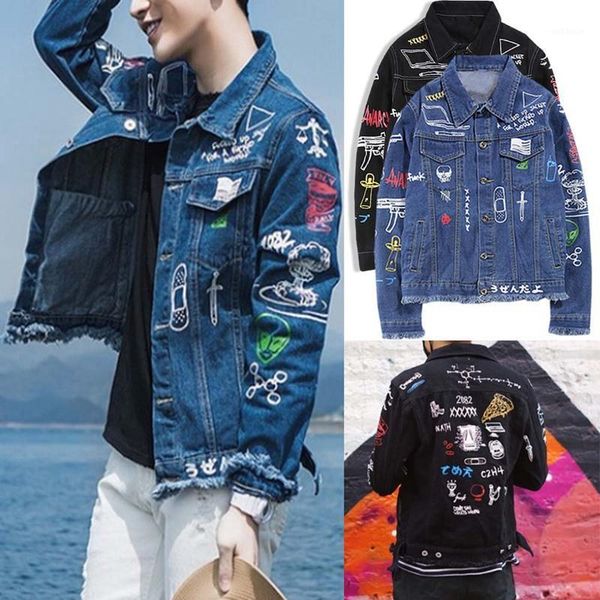 patchwork jeans jacket long sleeve mens hip hop graffiti printed pocket casual shirts fashion streetwear1, Black;brown
patchwork jeans jacket long sleeve mens hip hop graffiti printed pocket casual shirts fashion streetwear1, Black;brown