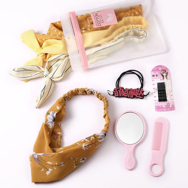 7 8pcs baby headbands turban multipurpose elastic rubber band hairpins barrette set with mirror comb girls hair band accessories wmtayc, Slivery;white
7 8pcs baby headbands turban multipurpose elastic rubber band hairpins barrette set with mirror comb girls hair band accessories wmtayc, Slivery;white