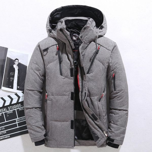 2021 new male winter parkas men white down jacket hooded outdoor thick warm padded snow coat oversize m-4xl a52h, Black
2021 new male winter parkas men white down jacket hooded outdoor thick warm padded snow coat oversize m-4xl a52h, Black