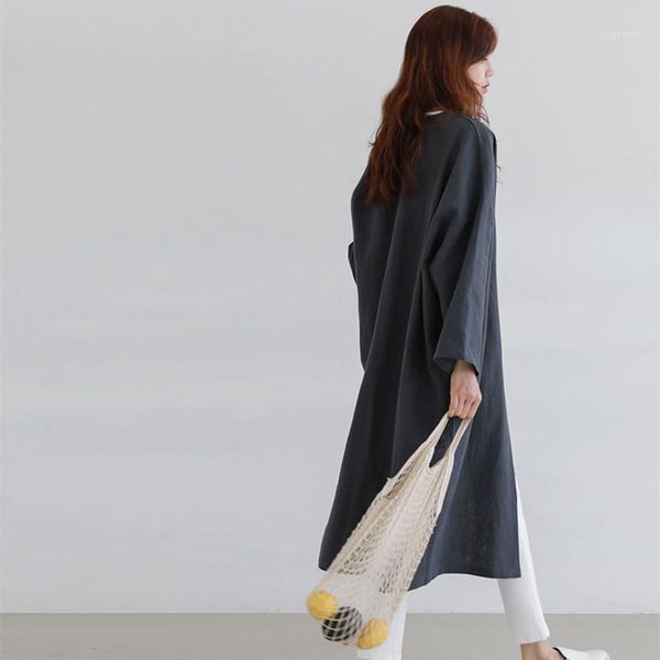 luck a women long cotton and linen sun protection clothing female autumn large size loose thin over knee cardigan trench coat1, Tan;black
luck a women long cotton and linen sun protection clothing female autumn large size loose thin over knee cardigan trench coat1, Tan;black