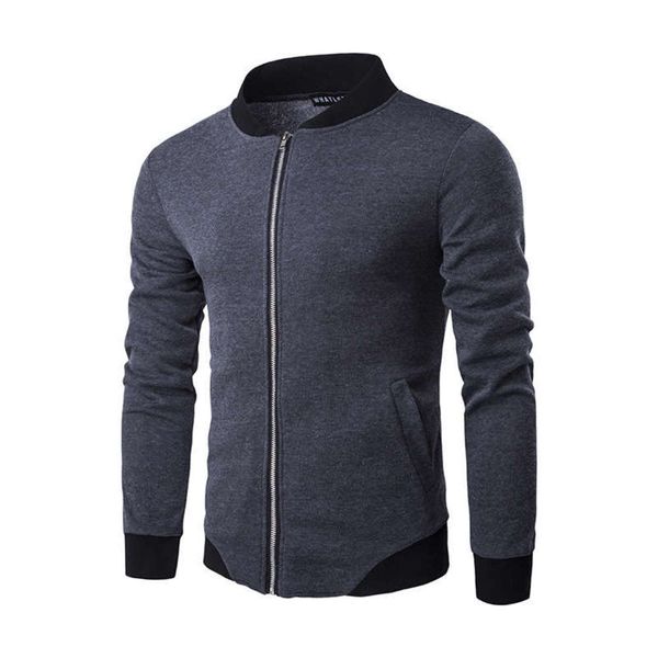 new winter men's whatlees stand autumn collar zipper slant hem jacket sweater baseball uniform j09, Gray
new winter men's whatlees stand autumn collar zipper slant hem jacket sweater baseball uniform j09, Gray