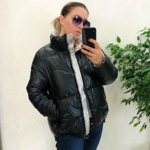 xibusana warm down jacket women cotton-padded winter loose zippers parkas casual bread coats bright surface wadded jackets 201103, Black
xibusana warm down jacket women cotton-padded winter loose zippers parkas casual bread coats bright surface wadded jackets 201103, Black