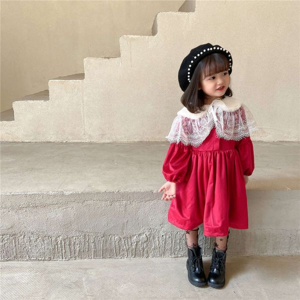 and 2020 girls' winter princs autumn children's christmas new year's drs lace collar thickening plush skirt fashion ncxr, Red;yellow
and 2020 girls' winter princs autumn children's christmas new year's drs lace collar thickening plush skirt fashion ncxr, Red;yellow