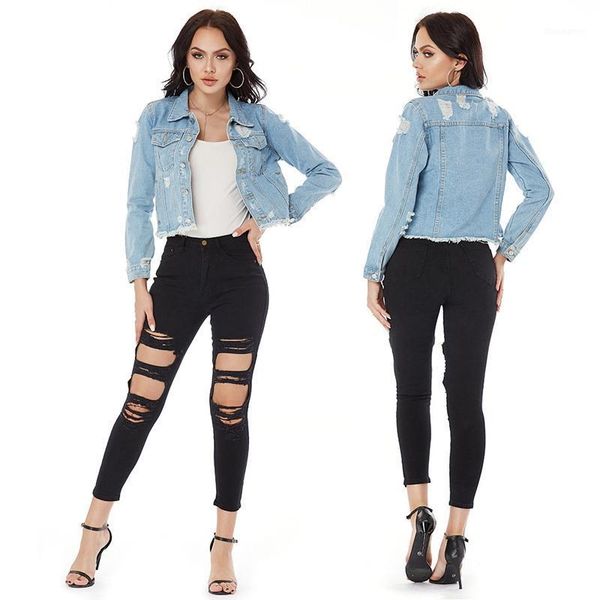 autumn crop denim jacket women long sleeve boyfriend style casual jean jacket lady vintage button crop coat1, Black;brown
autumn crop denim jacket women long sleeve boyfriend style casual jean jacket lady vintage button crop coat1, Black;brown