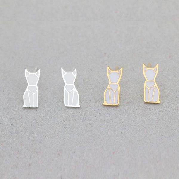 stud summer style pequenos cat animal earrings tattoo origami lover memorial cute pet trendy jewelry bijoux femme, Golden;silver
stud summer style pequenos cat animal earrings tattoo origami lover memorial cute pet trendy jewelry bijoux femme, Golden;silver