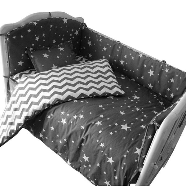 3 to 7pcs cotton baby bedding set grey star pattern baby bed linen for newborns sheet bumpers pillow duvet crib bumpers
3 to 7pcs cotton baby bedding set grey star pattern baby bed linen for newborns sheet bumpers pillow duvet crib bumpers