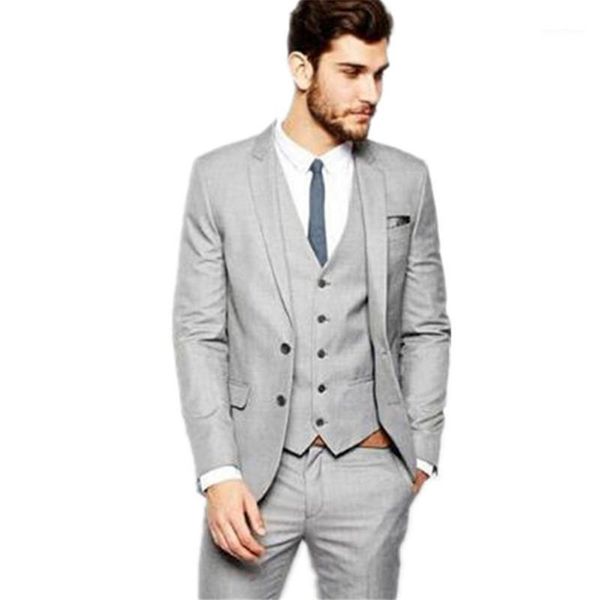 light gray fashion men suits custom made groom suits tuxedos slim fit wedding groomsman suits(jacket+pants+vest)1, White;black
light gray fashion men suits custom made groom suits tuxedos slim fit wedding groomsman suits(jacket+pants+vest)1, White;black