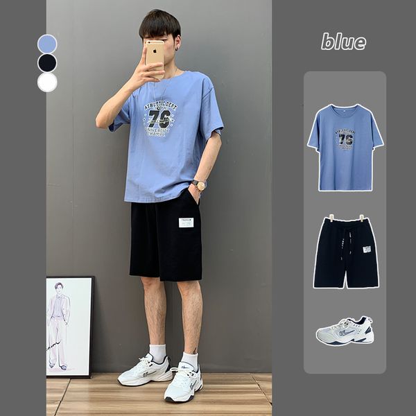 2-piece summer digital trend half men's ins fashion short sleeve t-shirt for teenagers
2-piece summer digital trend half men's ins fashion short sleeve t-shirt for teenagers