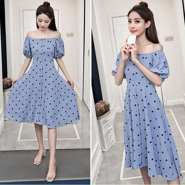 summer women's polka dot dress square collar single breasted slim polka dot dress fashion office lady swing student girl1, Black;gray
summer women's polka dot dress square collar single breasted slim polka dot dress fashion office lady swing student girl1, Black;gray