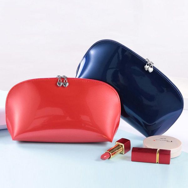 new ladies shiny cosmetic bag large-capacity patent leather color portable waterproof multifunctional change clutch small bag 
new ladies shiny cosmetic bag large-capacity patent leather color portable waterproof multifunctional change clutch small bag