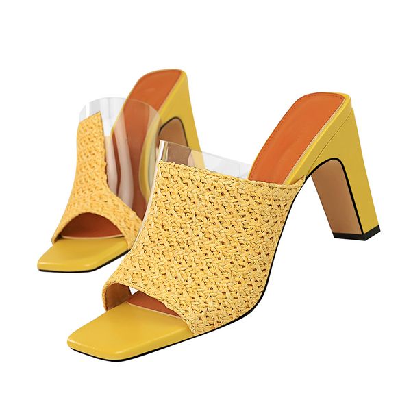 2020 women 8.5cm high heels mules shales blue slides female block heels slippers summer yellow pink low heels luxury shoes x1020, Black
2020 women 8.5cm high heels mules shales blue slides female block heels slippers summer yellow pink low heels luxury shoes x1020, Black