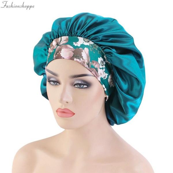 beanie/skull caps soft satin bonnet women elastic print wide band night sleep hat chemo hair loss cover head wrap beauty care, Blue;gray
beanie/skull caps soft satin bonnet women elastic print wide band night sleep hat chemo hair loss cover head wrap beauty care, Blue;gray