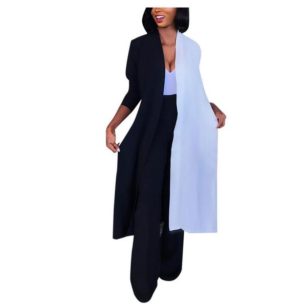 womens spliced blouses loose long cardigan draped kimono shawl girl blouse sun clothes female shirts, White
womens spliced blouses loose long cardigan draped kimono shawl girl blouse sun clothes female shirts, White
