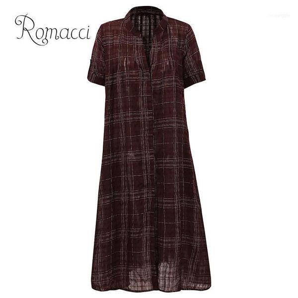 romacci fashion women plaid long shirt stand collar short sleeve button plus size casual vintage shirtdress black/blue/red11, White
romacci fashion women plaid long shirt stand collar short sleeve button plus size casual vintage shirtdress black/blue/red11, White