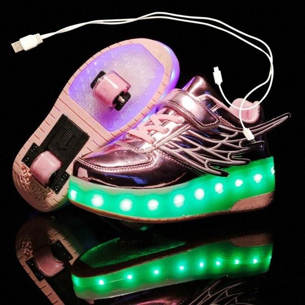 children two wheels luminous glowing sneakers black gold led light roller skate shoes kids led shoes boys girls usb charging #uo5t
children two wheels luminous glowing sneakers black gold led light roller skate shoes kids led shoes boys girls usb charging #uo5t