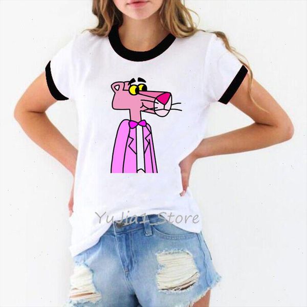 cute cartoon pink panther women t shirt spring summer new short sleeve o neck funny t shirts femme 90s women streetwear, White
cute cartoon pink panther women t shirt spring summer new short sleeve o neck funny t shirts femme 90s women streetwear, White