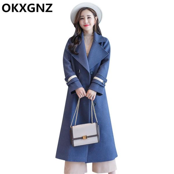 2020 autumn winter new large size women woolen coat fashion vintage female overcoat double-breasted long wool blend outerwear, Black
2020 autumn winter new large size women woolen coat fashion vintage female overcoat double-breasted long wool blend outerwear, Black