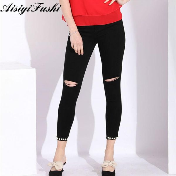 women's jeans pearls black with high waist ladies summer trousers ripped slim for women plus size skinny woman fashion 2021, Blue
women's jeans pearls black with high waist ladies summer trousers ripped slim for women plus size skinny woman fashion 2021, Blue