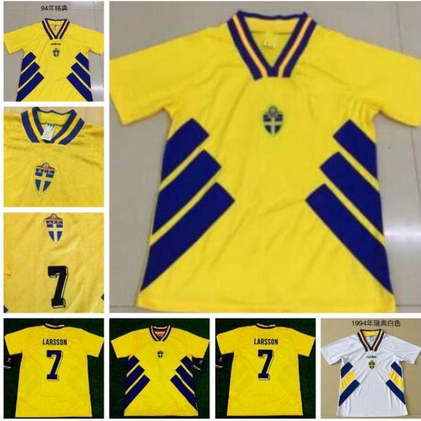 retro 1994 sweden soccer jersey 94 dahlin brolin larsson ingesson classic vintage football shirts calcio ibrahimovic 10 berg svensson 20, Black;yellow
retro 1994 sweden soccer jersey 94 dahlin brolin larsson ingesson classic vintage football shirts calcio ibrahimovic 10 berg svensson 20, Black;yellow