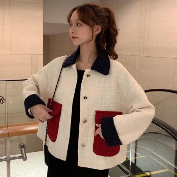 women's jackets clothing single breasted long sleeve casual spring autumn coats turn-down collar patchwork cardigans, Black;brown
women's jackets clothing single breasted long sleeve casual spring autumn coats turn-down collar patchwork cardigans, Black;brown