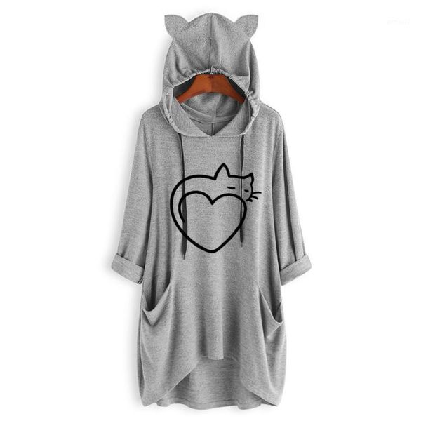 women's hoodies & sweatshirts hoodie sweatshirt womens winter fleece cat ear long pocket loose casual hooded feminine oversize plus siz, Black
women's hoodies & sweatshirts hoodie sweatshirt womens winter fleece cat ear long pocket loose casual hooded feminine oversize plus siz, Black