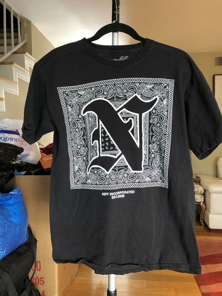 neff t shirt medium black sport hooded sweatshirt hoodie