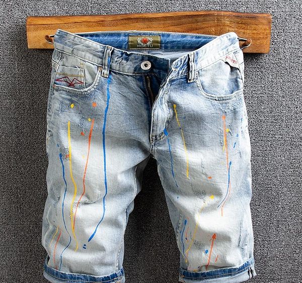 fashion streetwear men jeans shorts summer designer printed hip hop short jeans men elastic denim shorts homme, Blue
fashion streetwear men jeans shorts summer designer printed hip hop short jeans men elastic denim shorts homme, Blue