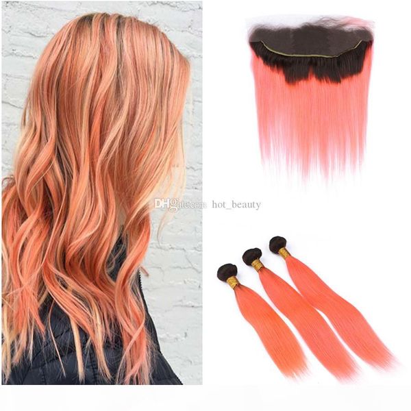 #1b orange human hair bundles with lace frontal closure dark root straight hair extensions and 13x4 full frontals brazilian virgin hair, Black
#1b orange human hair bundles with lace frontal closure dark root straight hair extensions and 13x4 full frontals brazilian virgin hair, Black