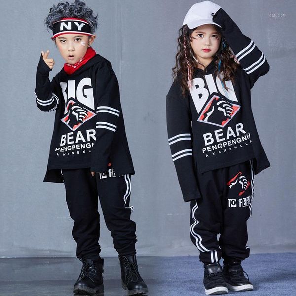 hip hop costumes kids jazz clothes modern performance outfit black loose hooded long sleeve pants street dance wear dnv125601, Black;red
hip hop costumes kids jazz clothes modern performance outfit black loose hooded long sleeve pants street dance wear dnv125601, Black;red