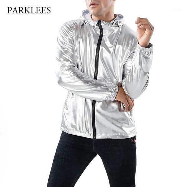 shiny silver metallic jacket men nightclub stage show hooded mens jackets and coats slim fit hip hop streetwear chaqueta hombre1, Black;brown
shiny silver metallic jacket men nightclub stage show hooded mens jackets and coats slim fit hip hop streetwear chaqueta hombre1, Black;brown