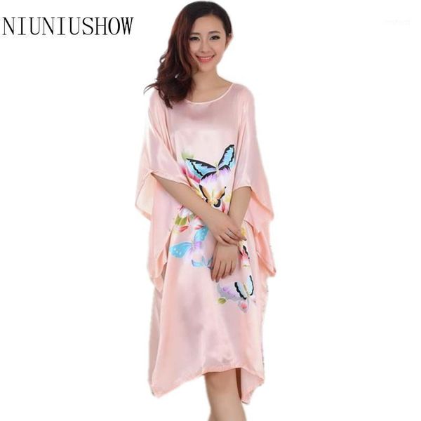 chinese women's faux silk robe dress nightgown summer nightdress new style sleepwear mujer pijama t0851, Black;red
chinese women's faux silk robe dress nightgown summer nightdress new style sleepwear mujer pijama t0851, Black;red