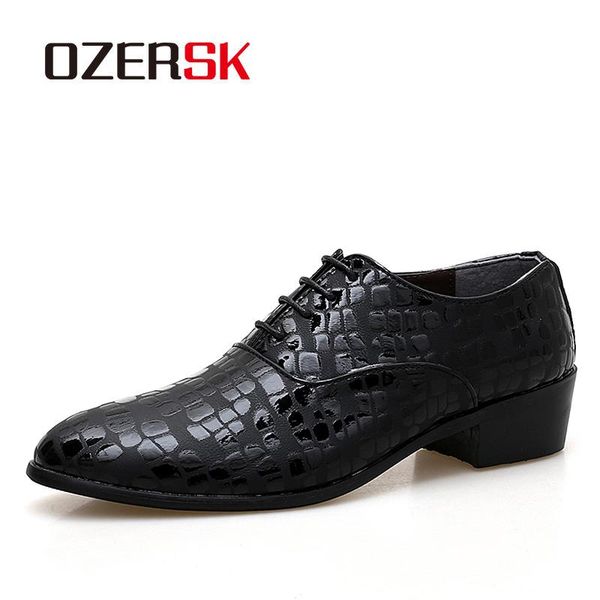 ozersk classic dress shoes men increase leather formal shoes men oxford for sapato social masculino zapatos size 38~44, Black
ozersk classic dress shoes men increase leather formal shoes men oxford for sapato social masculino zapatos size 38~44, Black