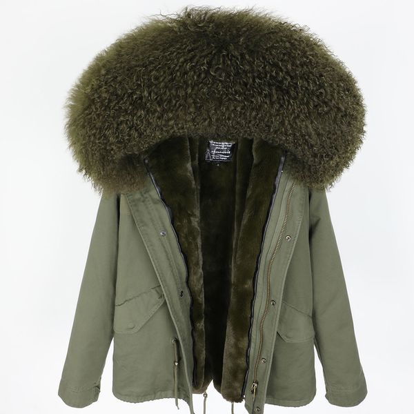 maomaokong women winter coats women's winter jacket fur coat natural real wool fur collar park woman jacket 201016, Black
maomaokong women winter coats women's winter jacket fur coat natural real wool fur collar park woman jacket 201016, Black