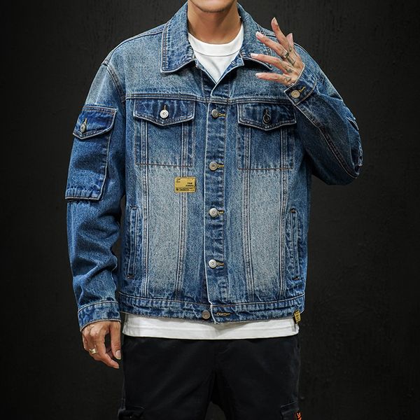 2021 new denim jeans korea spring fall fashion male jackets outward clothes oversize t0au, Black;brown
2021 new denim jeans korea spring fall fashion male jackets outward clothes oversize t0au, Black;brown