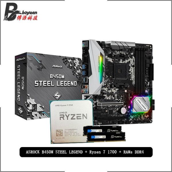 rams amd ryzen 7 1700 r7 cpu + asrock b450m steel legend motherboard pumeitou ddr4 2666mhz suit socket am4 without cooler
rams amd ryzen 7 1700 r7 cpu + asrock b450m steel legend motherboard pumeitou ddr4 2666mhz suit socket am4 without cooler