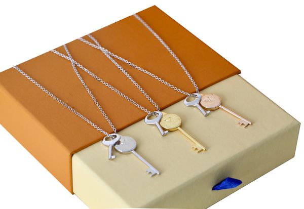 fashion designer's new keys necklace classic lock with key stainless steel necklace men and women holiday gifts no box, Silver
fashion designer's new keys necklace classic lock with key stainless steel necklace men and women holiday gifts no box, Silver