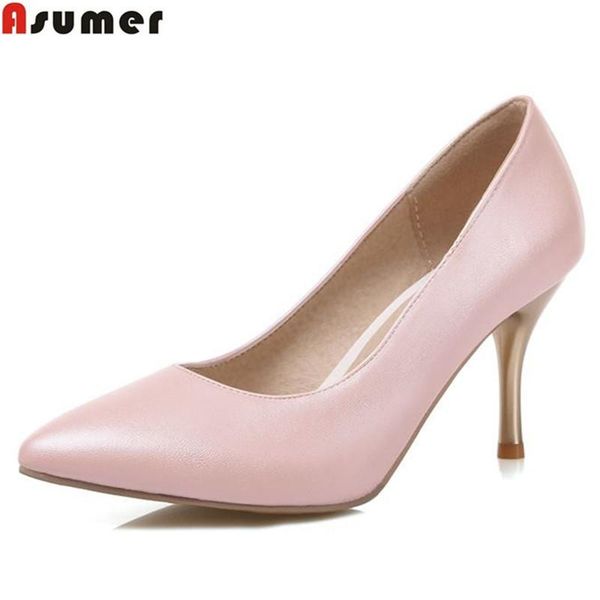 dress shoes asumer plus size33-47 slip on women pumps pointed toe solid color party wedding woman ladies classic summer, Black
dress shoes asumer plus size33-47 slip on women pumps pointed toe solid color party wedding woman ladies classic summer, Black