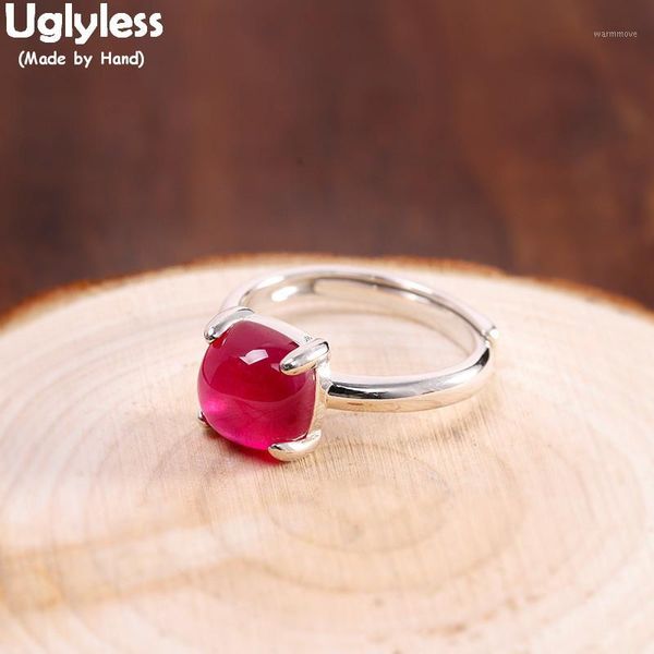 Uglyless Pretty HOT Pink Corundum Semi-precious Gemstones Rings for Women Square Open Rings Real 925 Silver Dress Agate Jewelry1, Golden;silver
Uglyless Pretty HOT Pink Corundum Semi-precious Gemstones Rings for Women Square Open Rings Real 925 Silver Dress Agate Jewelry1, Golden;silver