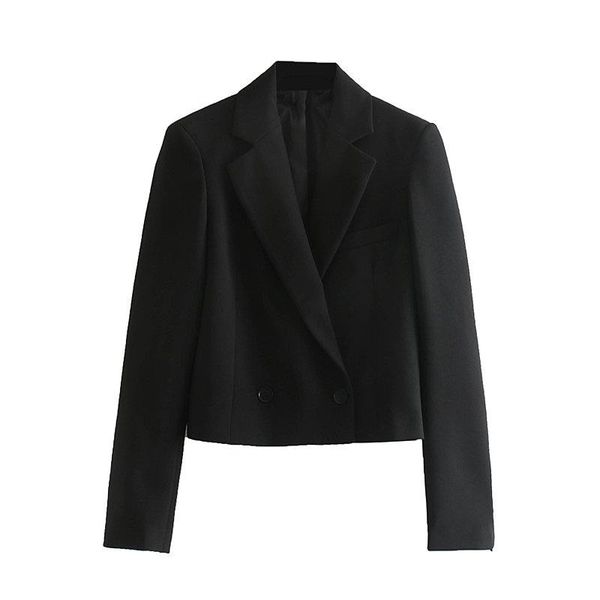 leisure suit female autumn solid color double-breasted short paragraph suit, White;black
leisure suit female autumn solid color double-breasted short paragraph suit, White;black