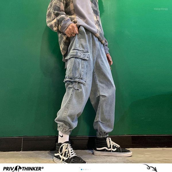 man 2020 high street hip hop fashion jeans men's tooling pocket harajuku summer denim harem pants male casual jeans1, Blue
man 2020 high street hip hop fashion jeans men's tooling pocket harajuku summer denim harem pants male casual jeans1, Blue