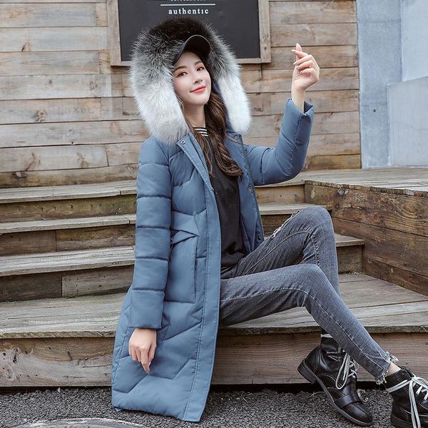 2020 new women winter collection jacket coat with hooded female korean thick warm parka pockets slim long cotton padded coat d18, Black
2020 new women winter collection jacket coat with hooded female korean thick warm parka pockets slim long cotton padded coat d18, Black