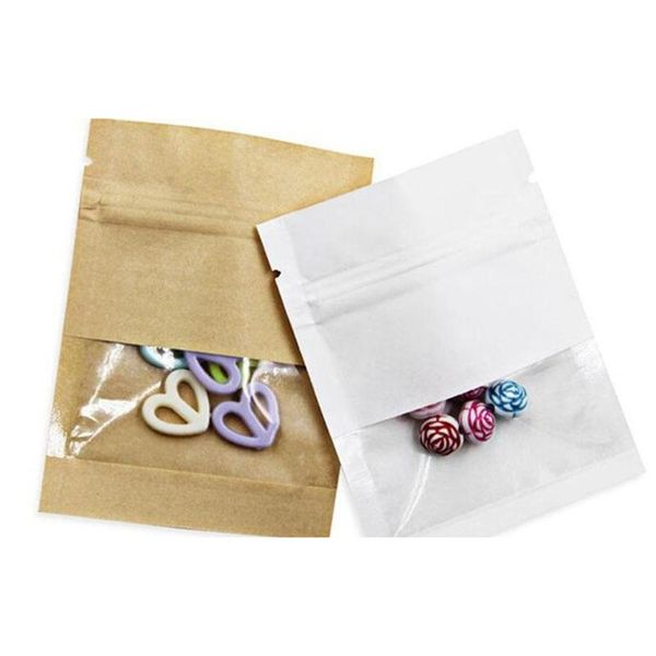 7x9cm small thicken white brown kraft paper bag zipper pouch with clear window for tea coffee snacks jlllnh lajiaoyard 
7x9cm small thicken white brown kraft paper bag zipper pouch with clear window for tea coffee snacks jlllnh lajiaoyard