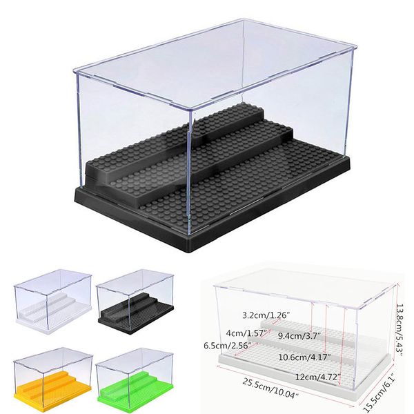 1pc 3 steps display box dustproof showcase gray base compatible all brands blocks acrylic plastic display case 25.5x15.5x13.8cm 1008
1pc 3 steps display box dustproof showcase gray base compatible all brands blocks acrylic plastic display case 25.5x15.5x13.8cm 1008