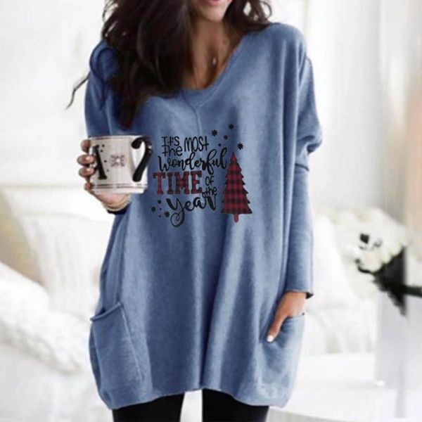 casual christmas print women shirt blouse autumn elegant long sleeve pullover winter pocket v-neck loose blusa streetwear, Black
casual christmas print women shirt blouse autumn elegant long sleeve pullover winter pocket v-neck loose blusa streetwear, Black