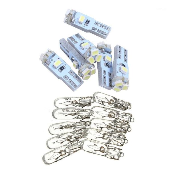 6pcs t5 3020 white 5 led dashboard lamps side lights bulbs internal & 10x t5 286 12v 2w bulb lamps halogen bulb yellow1
6pcs t5 3020 white 5 led dashboard lamps side lights bulbs internal & 10x t5 286 12v 2w bulb lamps halogen bulb yellow1