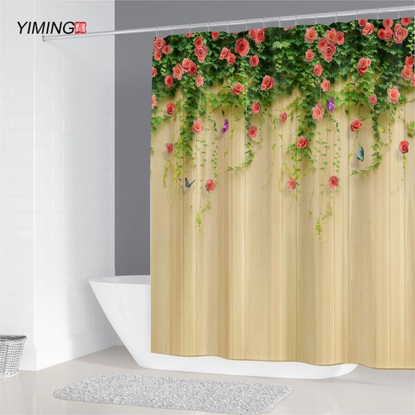 bathroom waterproof shower curtain wall with red rose flower 3d polyester anti-mold household decoration with hook curtain
bathroom waterproof shower curtain wall with red rose flower 3d polyester anti-mold household decoration with hook curtain