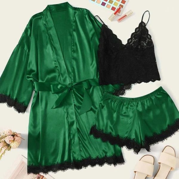 women's sleepwear women bathrobe satin silk pajamas nightdress lingerie robes underwear szlafrok damski lenceria dropship1, Black;red
women's sleepwear women bathrobe satin silk pajamas nightdress lingerie robes underwear szlafrok damski lenceria dropship1, Black;red