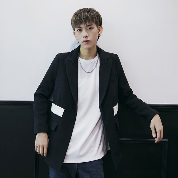 2021 New Men's Fashionable Fall Jacket Beautiful Korean Version of Casual Suit with Western Jacket. PTJQ, White;black
2021 New Men's Fashionable Fall Jacket Beautiful Korean Version of Casual Suit with Western Jacket. PTJQ, White;black