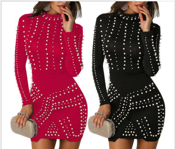 rivet beading designer womens pencil dress solid color slim half high neck hips dress autumn winter female clothing, Black;gray
rivet beading designer womens pencil dress solid color slim half high neck hips dress autumn winter female clothing, Black;gray